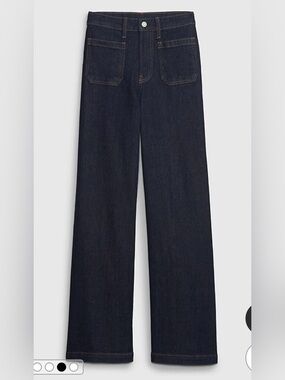 Gap High Rise Stride Wide Leg Jeans